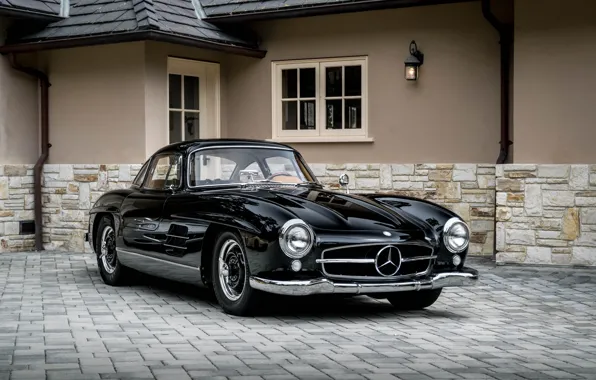 Картинка Mercedes, Black, 300SL