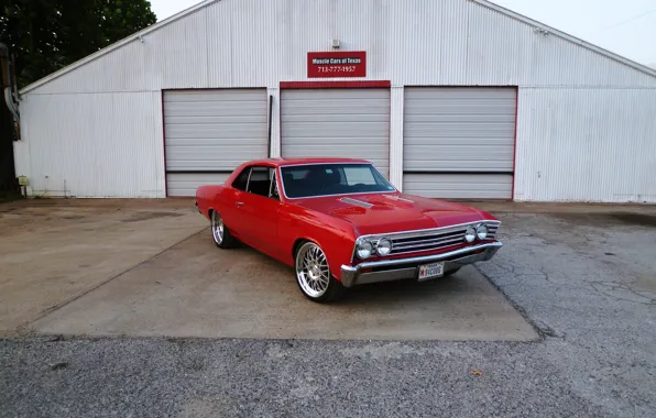 Chevrolet, Red, 1967, Chevelle