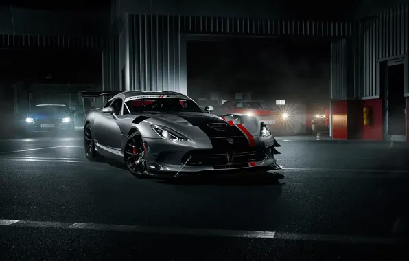 Картинка Dodge, Car, Viper, Front, Sport, American, Silver, ACR