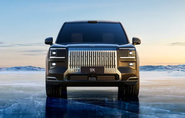Вид спереди, гибрид, hybrid, люкс, Внедорожник, luxury, SUV, 2025