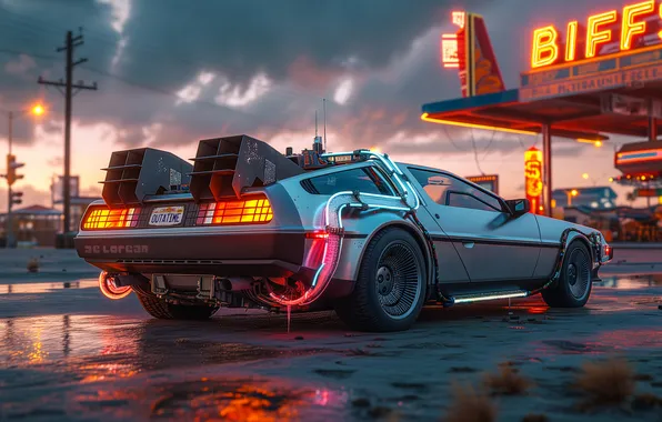 Car, Delorean, Time Machine