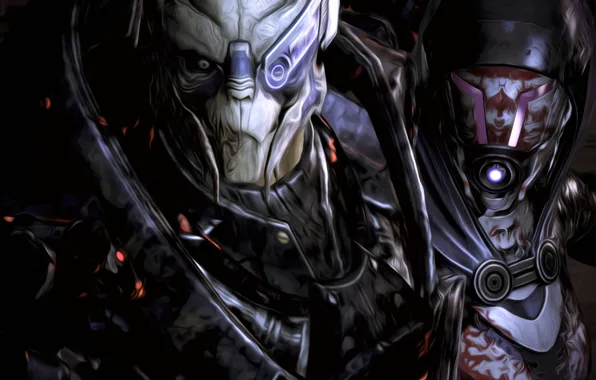 Ранение, mass effect, Тали, Гаррус