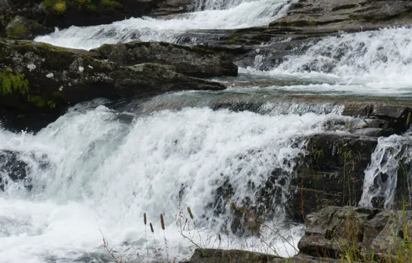 Вода, природа, водопад, water, waterfall