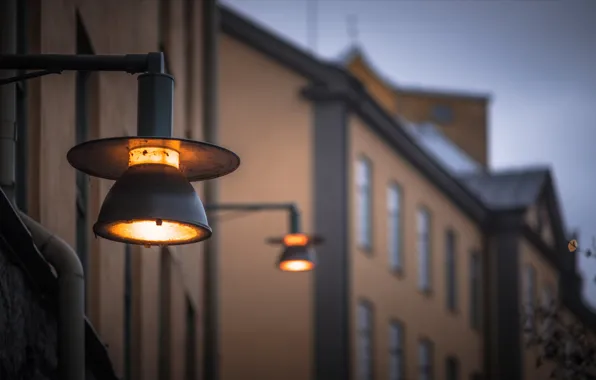Улица, вечер, фонари