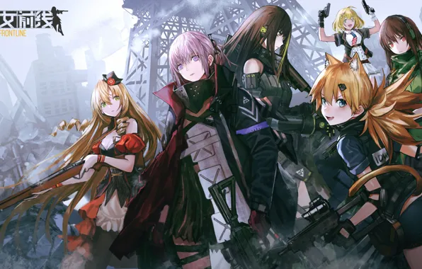 Оружие, девушки, аниме, Girls Frontline, Девушки фронта