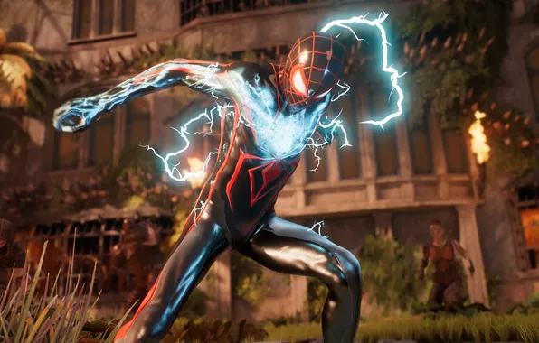 Power, electricity, Marvel Spider Man 2, Males Morales
