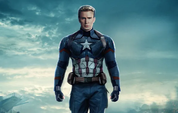 Картинка Captain America, Chris Evans, Steven Rogers, Avengers 4