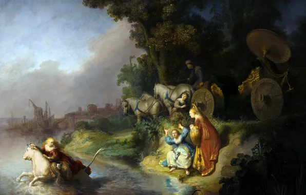 Картинка картина, Похищение Европы, мифология, Рембрандт ван Рейн