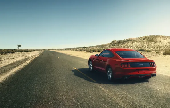 Красный, Mustang, Ford, мустанг, red, мускул кар, форд, muscle car