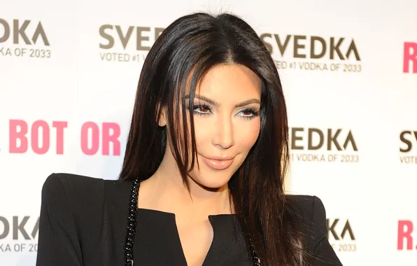 Взгляд, модель, актриса, брюнетка, Kim Kardashian