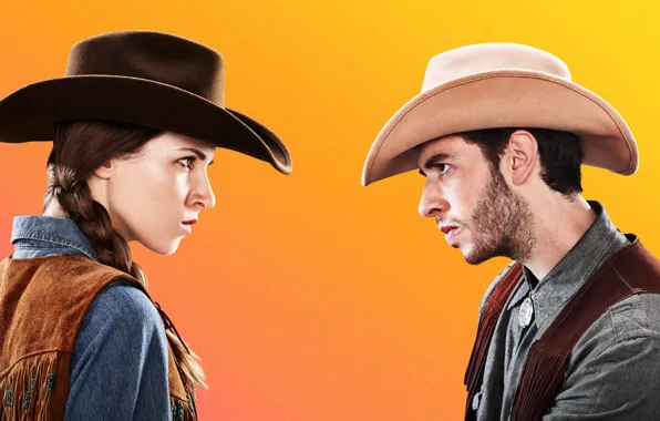 Girl, game, hat, western, man, Nintendo, leather, cowboy