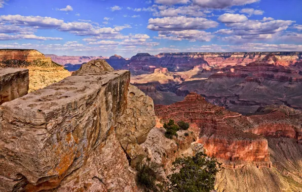 Картинка небо, пейзаж, каньон, Аризона, США, Grand Canyon