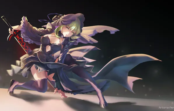 Девушка, Поза, Арт, Fate / Grand Order, Судьба великая кампания