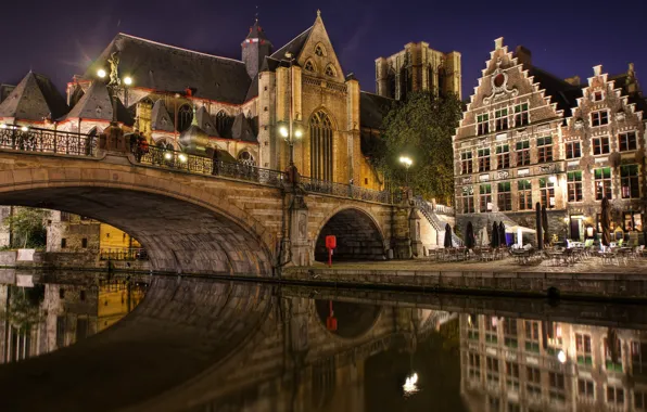 Картинка мост, Belgium, Gent