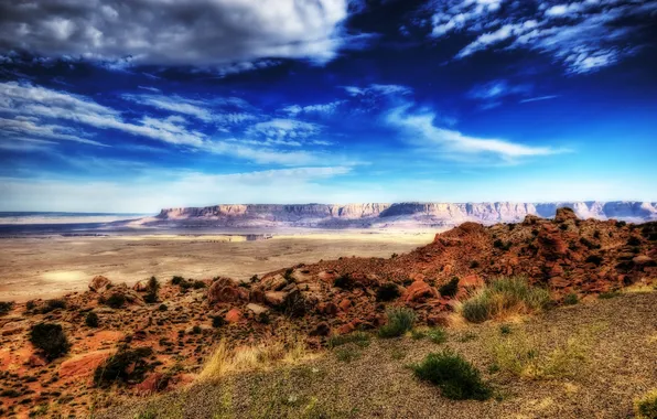Картинка пейзаж, природа, пустыня, красота, Аризона