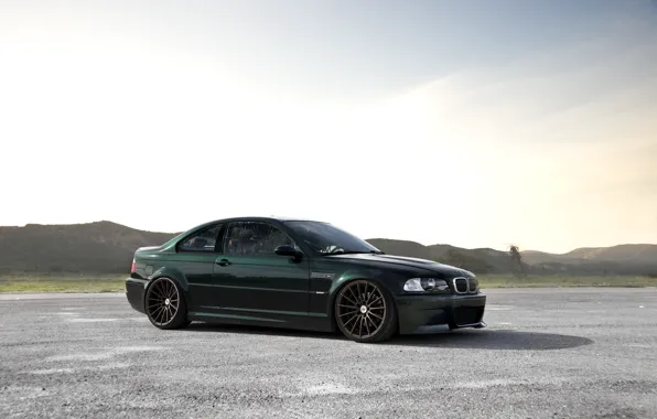 BMW, E46, Wheels, Bronze, M3, Dark green
