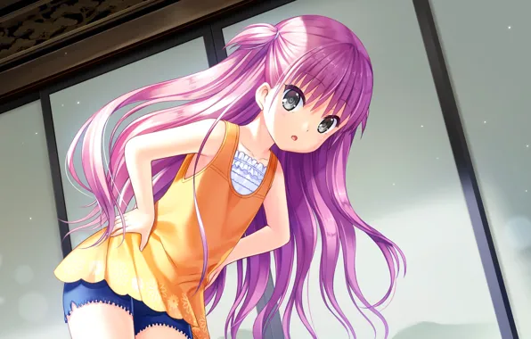 Девочка, розовые волосы, Summer Pockets
