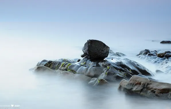 Море, вода, камень, гранит