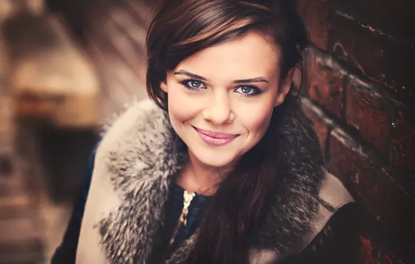 Улыбка, фон, портрет