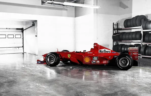 Формула 1, Ferrari, болид, феррари, Formula 1, F1-2000