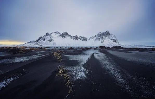Природа, Vestrahorn, Frozen Serenity