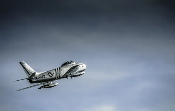 Картинка небо, крылья, хвост, самолёт, FU - 178
