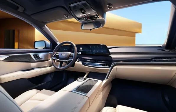 Cadillac, интерьер, седан, салон автомобиля, 2023, Cadillac CT6
