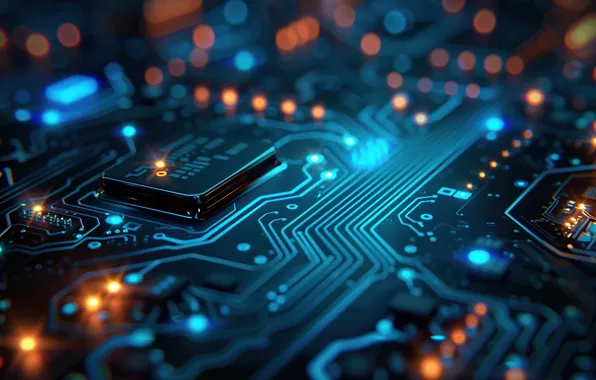 Background, hi-tech, motherboard