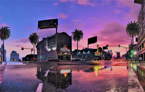 Car, city, game, sky, Grand Theft Auto V, GTA V, GTA 5