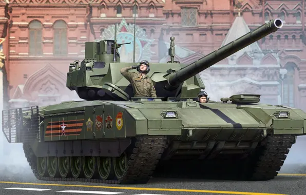 Картинка парад, красная площадь, основной боевой танк, Армата, Т-14, проект новейшего российского основного танка
