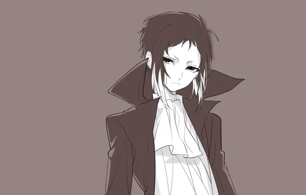 Фон, парень, бандит, Bungou Stray Dogs, Бродячие Псы: Литературные Гении, Акутагава Рюноске, Akutagawa Ryuunosuke
