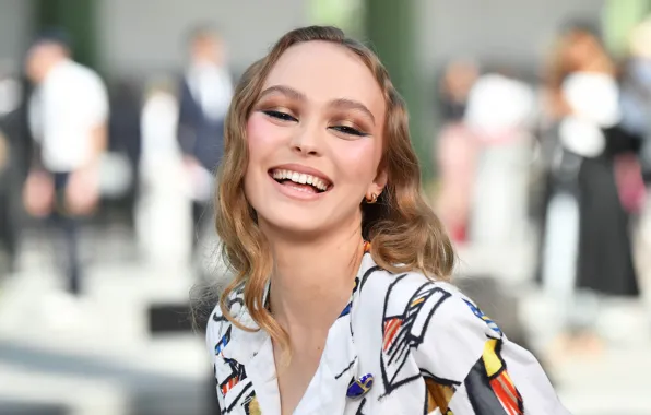 Взгляд, поза, модель, портрет, макияж, актриса, Лили-Роуз Депп, Lily-Rose Depp