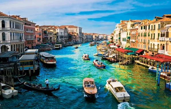 Картинка дома, лодки, Венеция