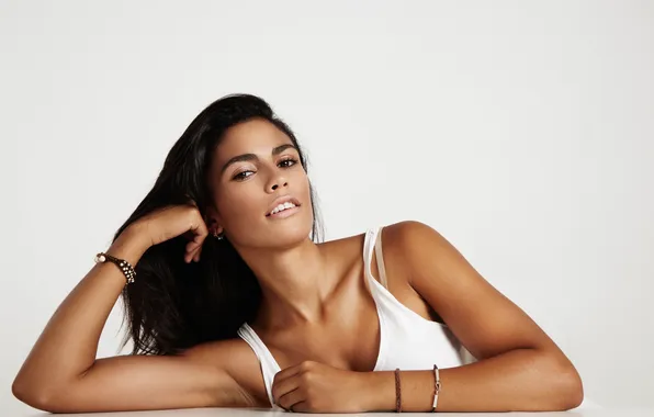 Girl, sexy, woman, young, model, long-haired, tank top