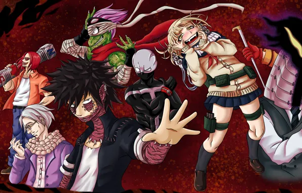 Злодеи, My Hero Academia, Boku No Hero Academia, Моя Геройская Академия