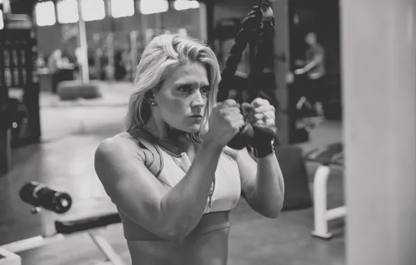 Картинка blonde, workout, fitness, gym