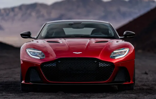 Aston Martin, DBS, Superleggera, вид спереди, 2018