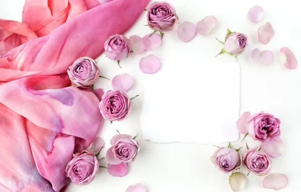 Розы, бутоны, pink, flowers, romantic, roses