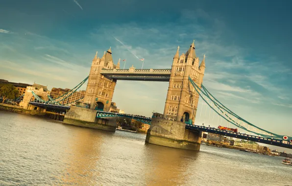 Картинка англия, лондон, london, england, Thames River, Tower bridge
