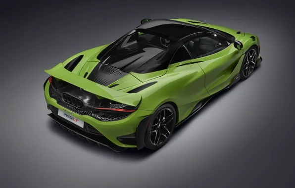 McLaren, Car, Auto, Carbon, Green, Spider, Supercar, rear view