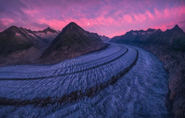 Switzerland, mountains, Aletsch Glacier