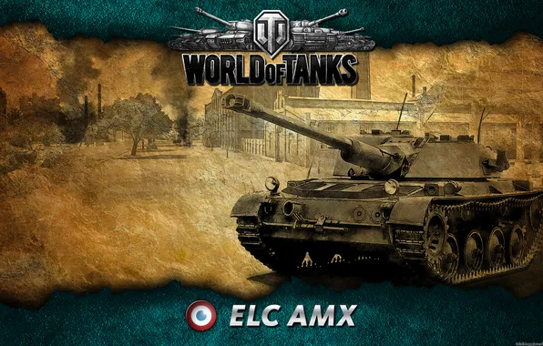 Картинка Франция, танк, Ёлка, танки, WoT, World of Tanks, Elc Amx