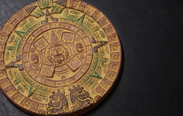 Картинка фон, узор, круг, ацтеки, календарь, Aztec Calendar, симовы