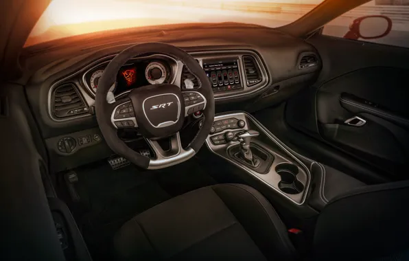 Картинка Dodge, Challenger, car interior, Dodge Challenger SRT Demon