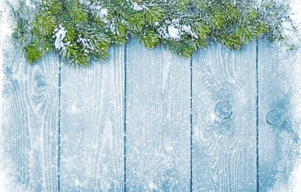 Картинка зима, снег, снежинки, елка, Новый Год, Рождество, Christmas, winter