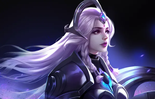 Девушка, косы, Leona, Лига Легенд, League Of Legends