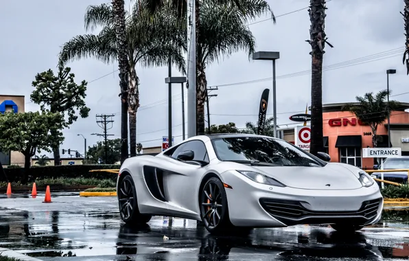 Картинка McLaren, Суперкар, MP4-12C, Rain, Supercar