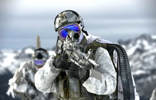 Картинка оружие, солдат, United States Navy SEALs