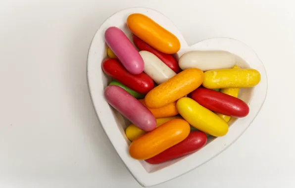 Heart, sweet, comfits