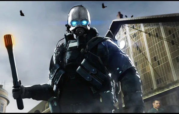 Half-Life 2, Valve, альянс, helmet, Civil Protection, respirator, City 17, Combine guard